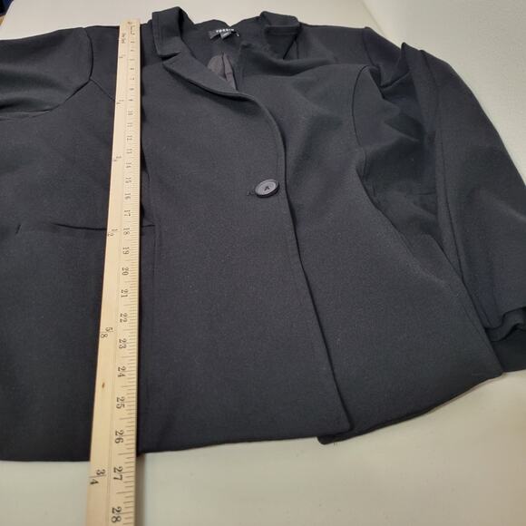 Torrid Women's Black Blazer Overcoat Size 3 Career Classic Contemporary Travel - Picture 10 of 10